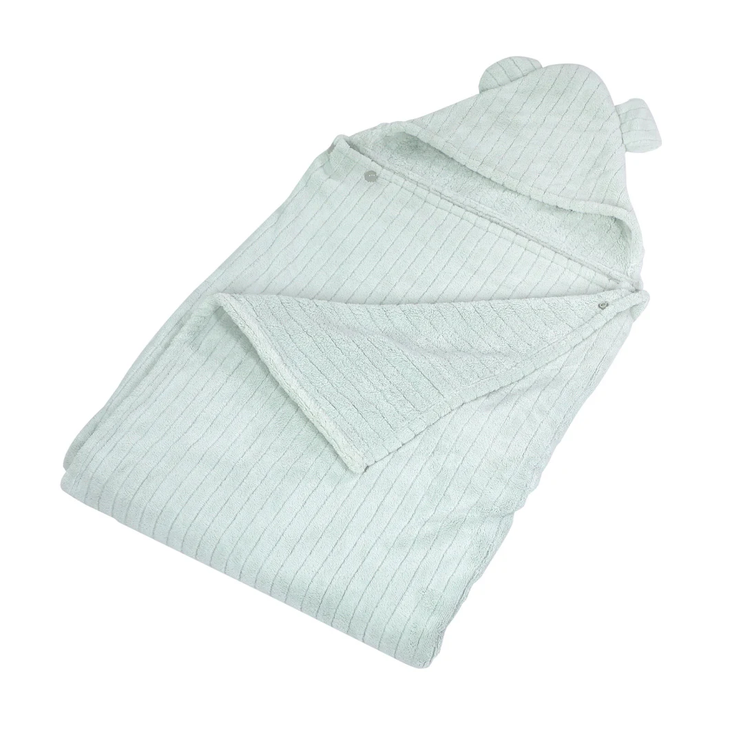 Custom Soft Breathable Organic Muslin Swaddle Bamboo Cotton Fabric Blanket Muslim Baby Bath Towel