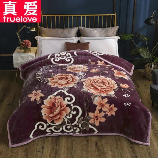 China Mink Muslim Cloudy Soft Korean Fleece Blankets Plush Flannel Bed Raschel Cloud Minky Fur Blanket Winter Warm Sherpa Polyester Bedding Set Throw Blankets