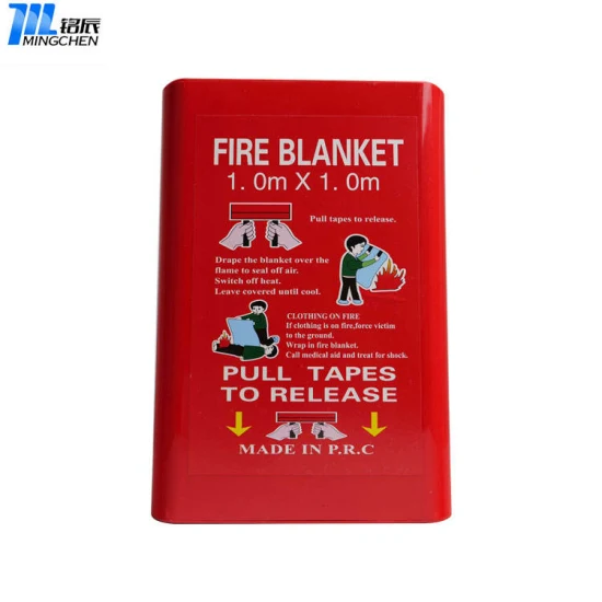 Outdoor Safety Emergency Extinguishing Fiberglass 1X1m/1.2X1.2m/1.2X1.8m/1.5X1.5m/1.8X1.8m Fire Blanket Picnic